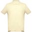 THC ADAM. Kurzarm-Poloshirt aus Baumwolle für Herren (Pastellgelb) (Art.-Nr. CA076636)