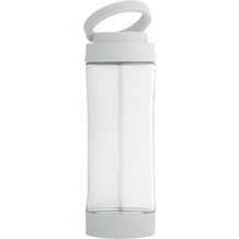 QUINTANA. Sportflasche aus Glas mit PP-Verschluss 390 ml (hellgrau) (Art.-Nr. CA080108)