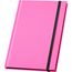 WATTERS. A5-Notizbuch aus fluoreszierendem PU. Linierte Blätter (rosa) (Art.-Nr. CA083151)