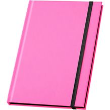 WATTERS. A5-Notizbuch aus fluoreszierendem PU. Linierte Blätter (rosa) (Art.-Nr. CA083151)