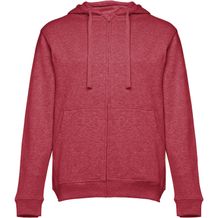 THC AMSTERDAM. Sweatshirt für Männer aus Baumwolle und Polyester (Rot melliert) (Art.-Nr. CA083505)