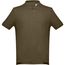 THC ADAM. Kurzarm-Poloshirt aus Baumwolle für Herren (khaki) (Art.-Nr. CA085456)