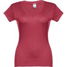 THC ATHENS WOMEN. Damen T-shirt (Rot melliert) (Art.-Nr. CA086416)