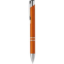 BETA PLASTIC. Kugelschreiber mit Clip aus Metall (orange) (Art.-Nr. CA088885)