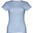 THC SOFIA. Tailliertes Damen-T-Shirt (Pastellblau) (Art.-Nr. CA090402)