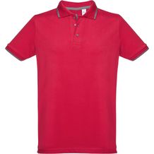 THC ROME. Zweifarbiges Baumwoll-Poloshirt für Herren (Art.-Nr. CA101286)