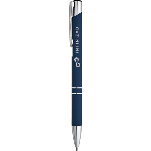BETA SOFT. Kugelschreiber aus Aluminium mit Gummifinish (Art.-Nr. CA101554) - Kugelschreiber aus Aluminium mit farbige...