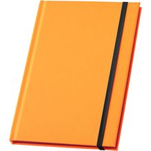 WATTERS. A5-Notizbuch aus fluoreszierendem PU. Linierte Blätter (orange) (Art.-Nr. CA102138)