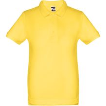THC ADAM KIDS. Kurzärmeliges Baumwoll-Poloshirt für Kinder (unisex) (gelb) (Art.-Nr. CA102708)