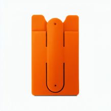 CARVER. Kartenhalter und Smartphone-Halter aus Silikon (orange) (Art.-Nr. CA103960)