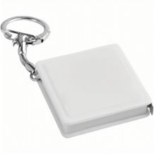 ASHLEY. Schlüsselanhänger mit Maßband (weiß) (Art.-Nr. CA104935)