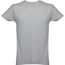 THC LUANDA. Herren-T-Shirt aus Baumwolle im Schlauchformat (hellgrau melliert) (Art.-Nr. CA109967)
