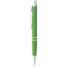 MARIETA SOFT. Aluminium-Kugelschreiber mit Clip (hellgrün) (Art.-Nr. CA112258)