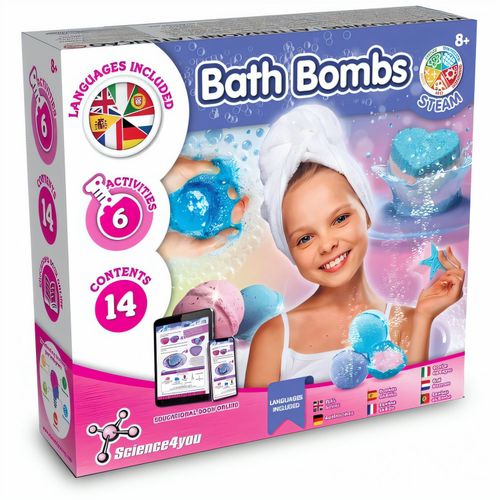 Bath Bombs Kit III. Lernspiel lieferung inklusive einer kraftpapiertasche (115 g/m²) (Art.-Nr. CA113497) - Lernspiel für Kinder zum Vorbereite...