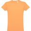 THC LUANDA. Herren-T-Shirt aus Baumwolle im Schlauchformat (Korallenorange) (Art.-Nr. CA117191)