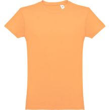THC LUANDA. Herren-T-Shirt aus Baumwolle im Schlauchformat (Korallenorange) (Art.-Nr. CA117191)
