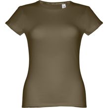 THC SOFIA. Tailliertes Damen-T-Shirt (khaki) (Art.-Nr. CA118646)