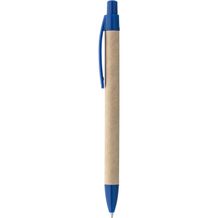 REMI. Kraftpapier-Kugelschreiber mit Clip (blau) (Art.-Nr. CA120872)
