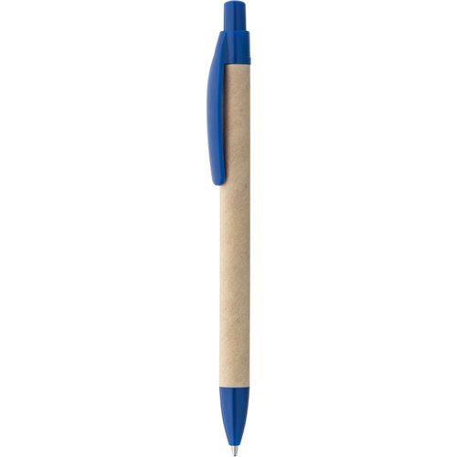 REMI. Kraftpapier-Kugelschreiber mit Clip (Art.-Nr. CA120872) - Kugelschreiber aus Kraftpapier mit...