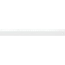 ARTHUR. Lineal 30 cm aus PS (weiß) (Art.-Nr. CA127997)
