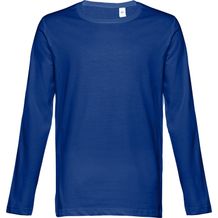 THC BUCHAREST. Herren Langarm T-Shirt (königsblau) (Art.-Nr. CA129435)