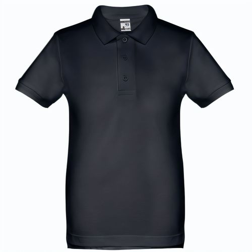 THC ADAM KIDS. Kurzärmeliges Baumwoll-Poloshirt für Kinder (unisex) (Art.-Nr. CA129686) - Kinder Poloshirt aus Piqué Stoff 100...