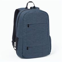 BUSINESS. Laptop-Rucksack aus 300D 100% rPET (blau) (Art.-Nr. CA130499)