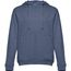 THC AMSTERDAM. Sweatshirt für Männer aus Baumwolle und Polyester (blau melliert) (Art.-Nr. CA132572)
