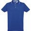 THC ROME. Zweifarbiges Baumwoll-Poloshirt für Herren (königsblau) (Art.-Nr. CA133057)