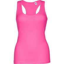 THC TIRANA. Ärmelloses Baumwoll-T-Shirt für Frauen (rosa) (Art.-Nr. CA133144)