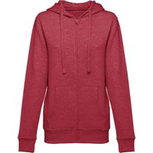 THC AMSTERDAM WOMEN. Sweatshirt für Frauen aus Baumwolle und Polyester (Rot melliert) (Art.-Nr. CA135434)