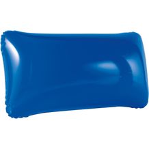 TIMOR. Strandkissen aufblasbar aus undurchsichtigem PVC (blau) (Art.-Nr. CA135998)
