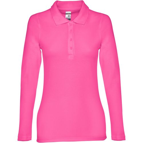THC BERN WOMEN. Damen Langarm-Poloshirt (Art.-Nr. CA138480) - Damen langarm Poloshirt aus Piqué Stoff...