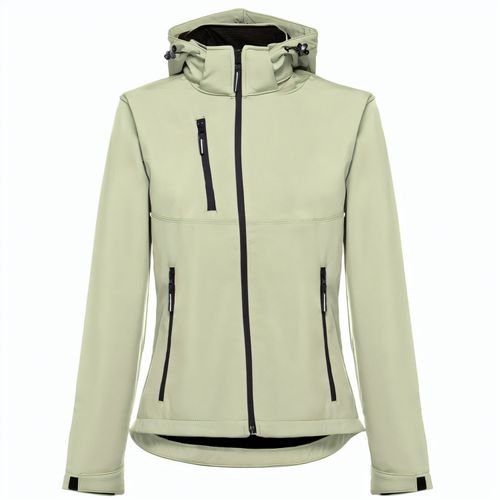 THC ZAGREB WOMEN. Gürtel-Softshell-Jacke für Damen (Art.-Nr. CA149896) - Damen Softshell Jacke aus 96% Polyester...