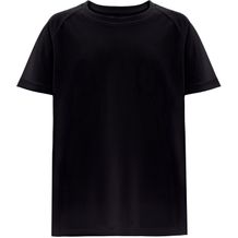 THC MOVE KIDS. Technisches T-Shirt mit kurzen Ärmeln aus Polyester für Kinder (Schwarz) (Art.-Nr. CA151580)