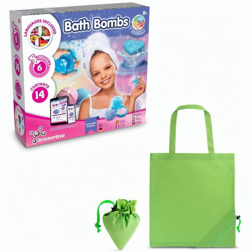 Bath Bombs Kit V. Lernspiel lieferung inklusive einer faltbaren geschenktasche aus 190T (Art.-Nr. CA155568) - Lernspiel für Kinder zum Vorbereite...