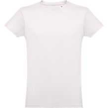 THC LUANDA. Herren-T-Shirt aus Baumwolle im Schlauchformat (Pastellrosa) (Art.-Nr. CA157586)