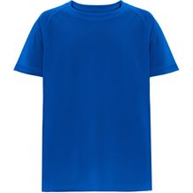 THC MOVE KIDS. Technisches T-Shirt mit kurzen Ärmeln aus Polyester für Kinder (königsblau) (Art.-Nr. CA160089)