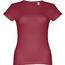 THC SOFIA. Tailliertes Damen-T-Shirt (burgunder) (Art.-Nr. CA163676)