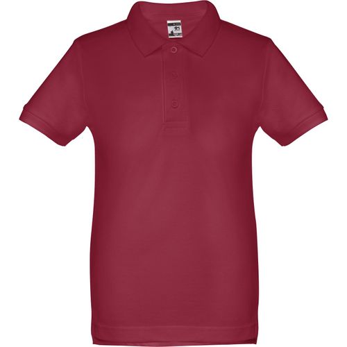 THC ADAM KIDS. Kurzärmeliges Baumwoll-Poloshirt für Kinder (unisex) (Art.-Nr. CA166652) - Kinder Poloshirt aus Piqué Stoff 100...