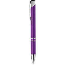 BETA PLASTIC. Kugelschreiber mit Clip aus Metall (Violett) (Art.-Nr. CA168405)