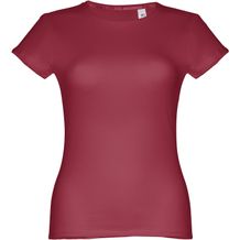 THC SOFIA. Tailliertes Damen-T-Shirt (burgunder) (Art.-Nr. CA168812)