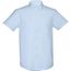 THC LONDON. Herren-Oxford-Hemd mit kurzen Ärmeln (hellblau) (Art.-Nr. CA170906)