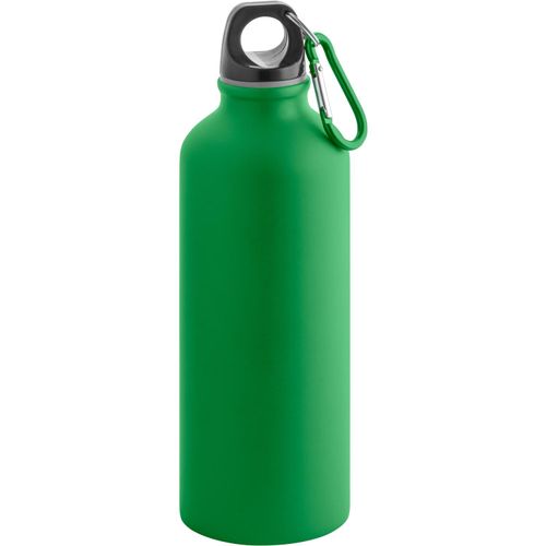 COLLINA. Aluminiumflasche mit Karabiner 540 ml (Art.-Nr. CA172887) - Trinkflasche (540 mL) aus Aluminium mit...