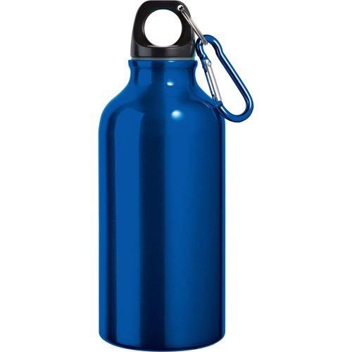 LANDSCAPE. Aluminium-Sportflasche mit Karabiner 400 ml (Art.-Nr. CA175958) - Trinkflasche aus Aluminium (400 mL) mit...
