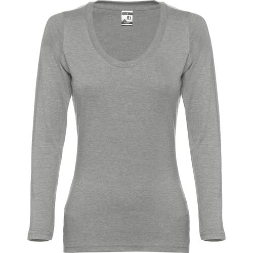 THC BUCHAREST WOMEN. Langärmeliges tailliertes T-Shirt für Frauen aus Baumwolle (Art.-Nr. CA177082) - Damen Langarmshirt aus 100% Strickjersey...