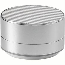 FLOREY. Tragbarer Lautsprecher aus Aluminium mit Mikrofon (Satinsilber) (Art.-Nr. CA178614)