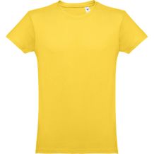 THC LUANDA. Herren-T-Shirt aus Baumwolle im Schlauchformat (gelb) (Art.-Nr. CA182147)