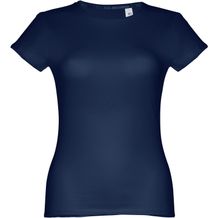 THC SOFIA. Tailliertes Damen-T-Shirt (blau) (Art.-Nr. CA184097)