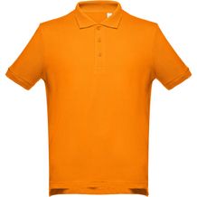 THC ADAM. Kurzarm-Poloshirt aus Baumwolle für Herren (orange) (Art.-Nr. CA184274)